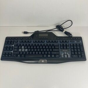 Logitech G510s Gaming Keyboard Wired USB Backlit LCD Macro Keys PC - TESTED